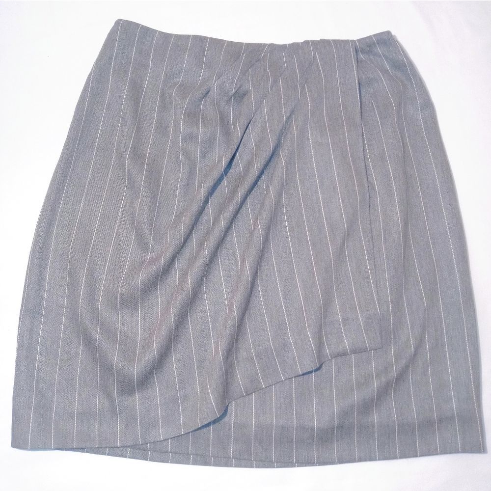 Y2k Vintage 90s Express Gray Wrap Skirt - image 1